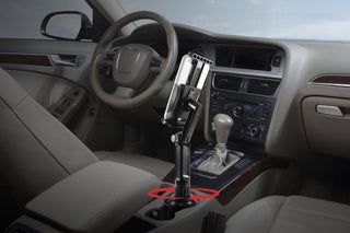 Macally Cup Holder Tablet Mount - Adjustable iPad Car Holder