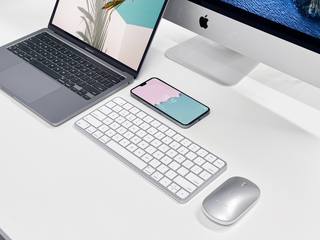 Dual Mode Wireless Keyboard & Mouse Set (Silver Grey)