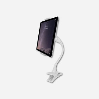 Tablet Holder | Strong Universal Clamp (White)