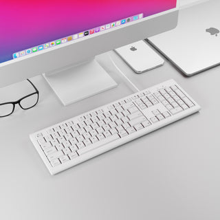 Spill Proof USB Keyboard For Mac (White)