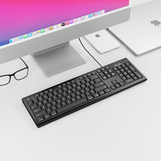 Spill Proof USB Keyboard For Mac (Black)