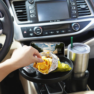 Car Food Tray | With Large Drink Holder