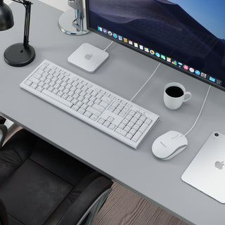 Spill Proof Mac Keyboard and Mouse USB Combo