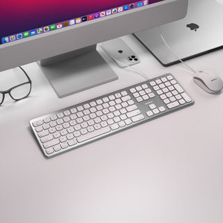 Premium USB Keyboard For Mac with Built-in USB Hub