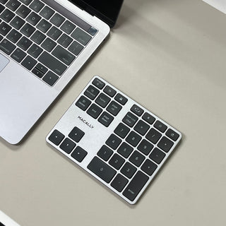 2 Zone - 10 Key Bluetooth Number Pad for Mac and PC (Space Gray)