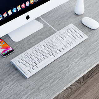 Spill Proof USB Keyboard For Mac (White)