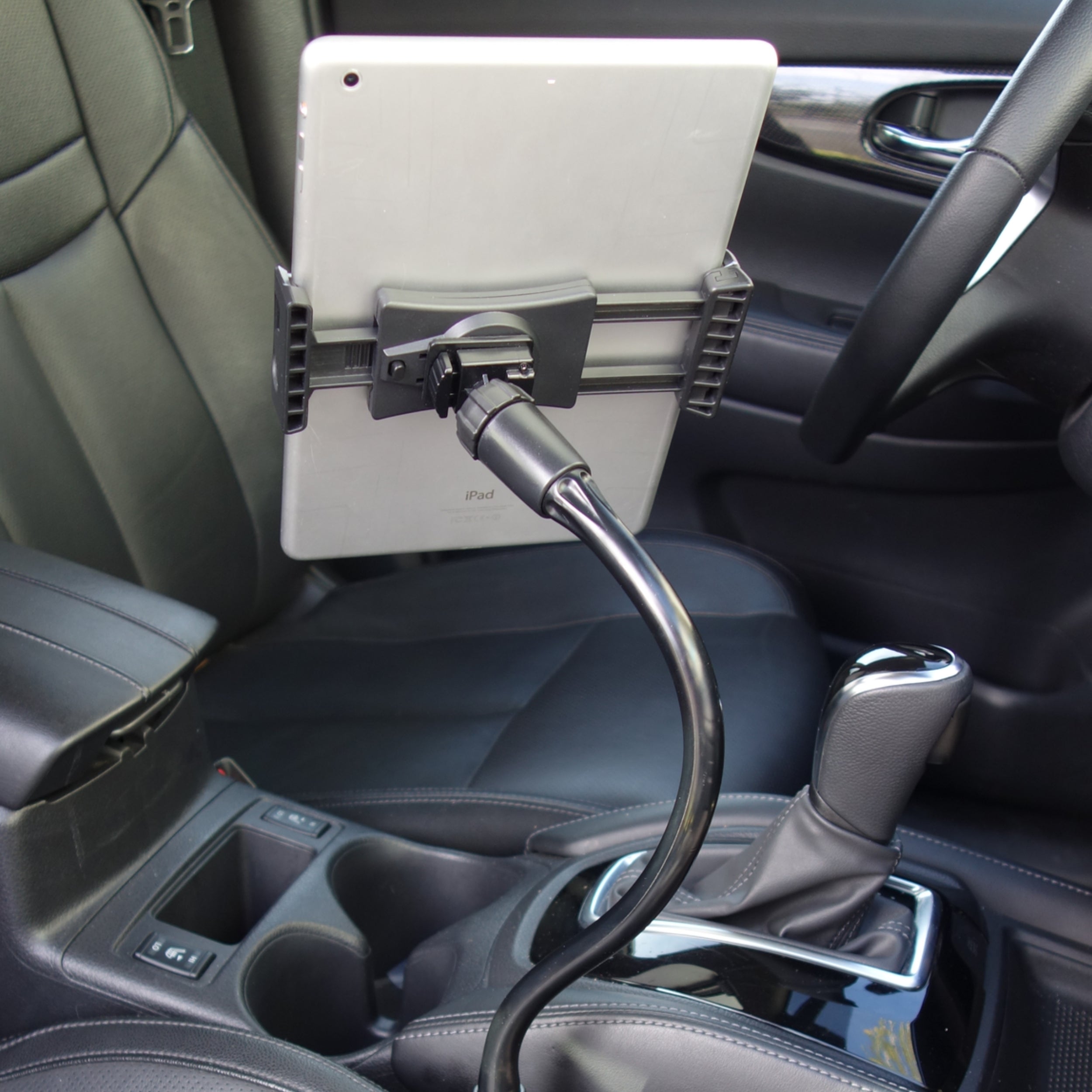 Heavy-Duty Car Dashboard Tablet Mount – Swivel & Telescopic Suction Cradle – Fits Most Tablets