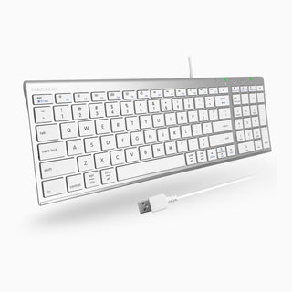 Wired USB Keyboard for Mac (2 Zone Layout)