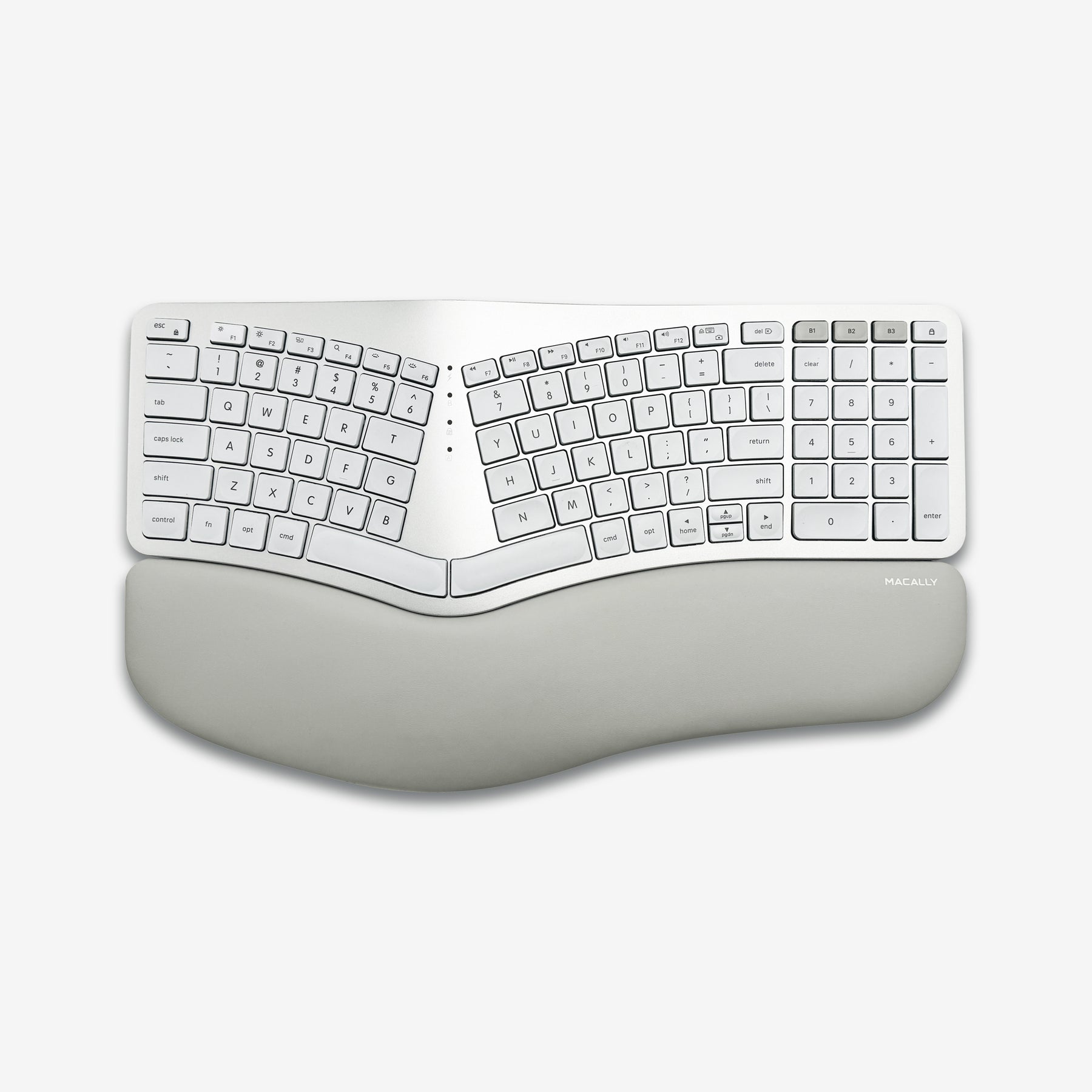 Wireless Ergonomic Split Keyboard for Mac