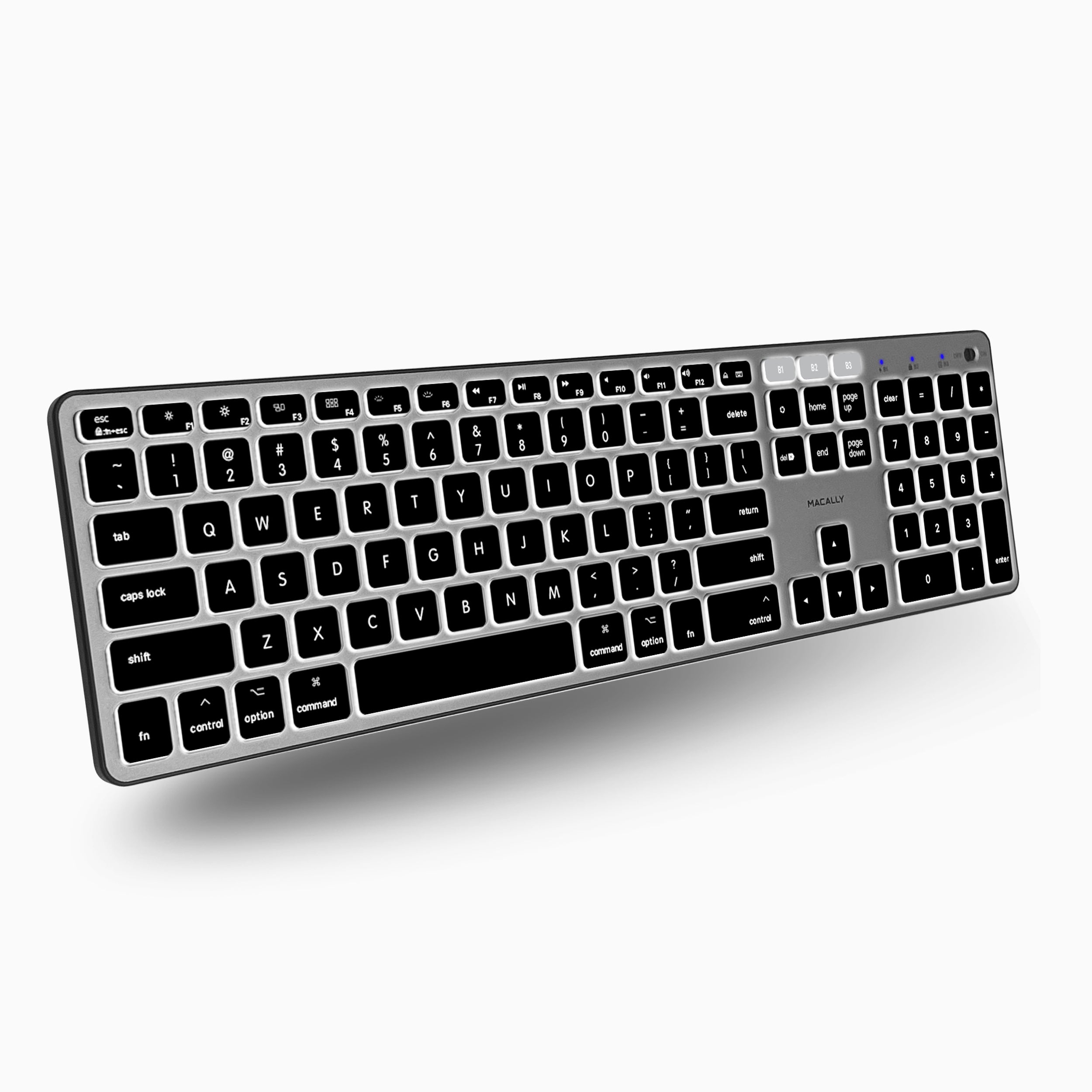 Backlit Bluetooth Keyboard for Mac Full-Size with Number Pad