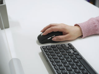 Macally Bluetooth Wireless Mouse for Mac and PC, Black