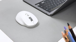 Macally Bluetooth Wireless Mouse for Mac and PC, White