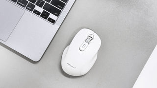 Macally Bluetooth Wireless Mouse for Mac and PC, White