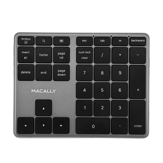 2 Zone - 10 Key Wireless Number Pad for Mac and PC (Space Gray)