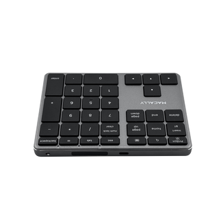 2 Zone - 10 Key Wireless Number Pad for Mac and PC (Space Gray)