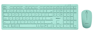 Macally Wireless Keyboard and Mouse Combo for Mac mini/Pro, iMac, MacBook, iPad, iPhone
