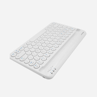 iPad Keyboard Bluetooth | & Mac, iPhone (White)