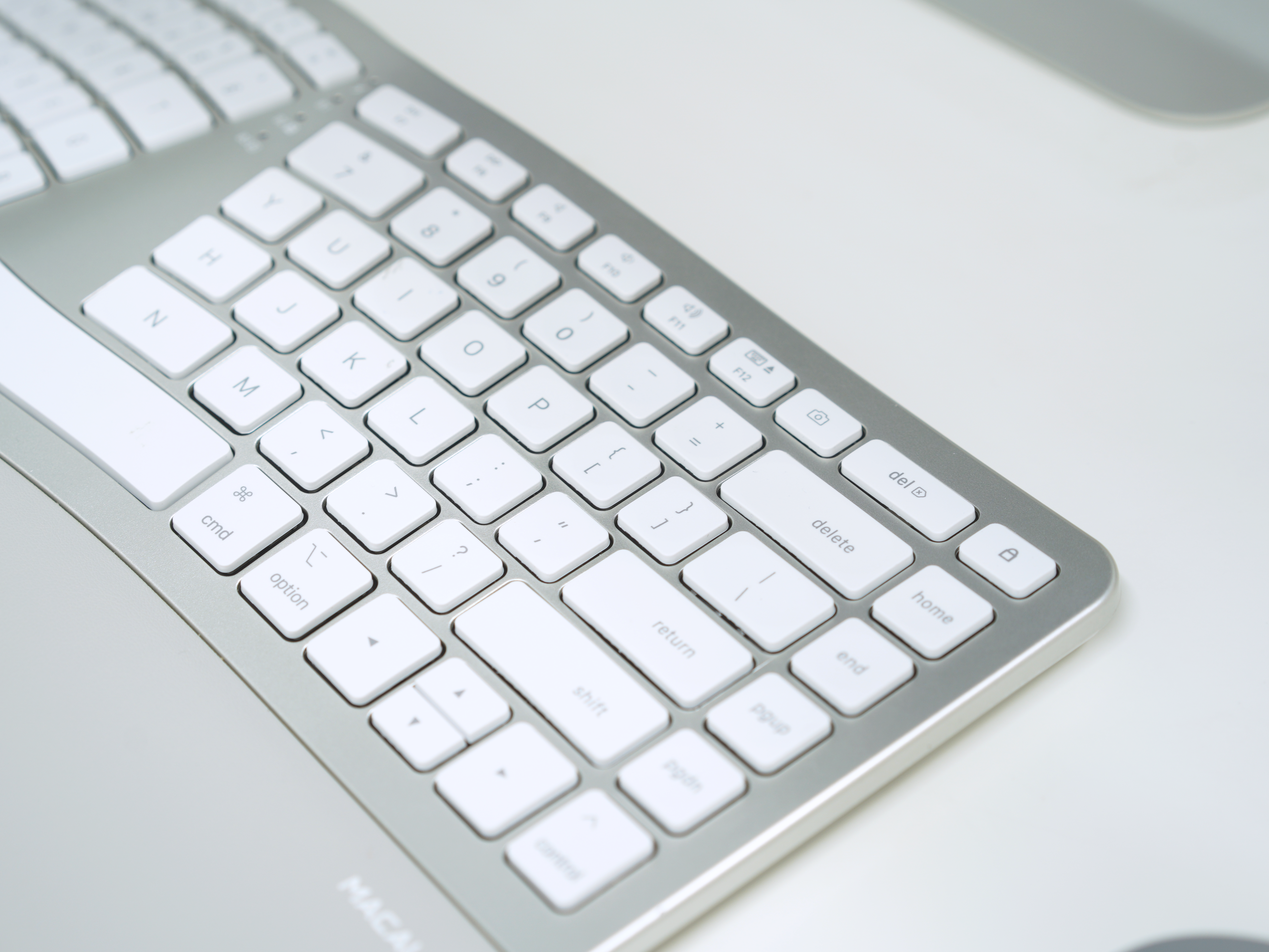 Cushioned wrist rest closeup