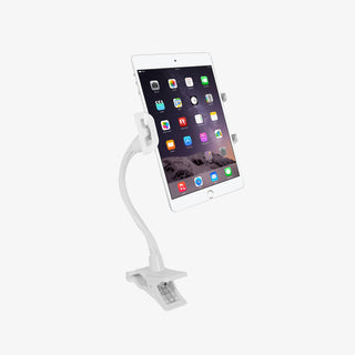 Flexible iPad Stand for Desk and Bed Tablet Holder by Macally, versatile and adjustable for all tablets.