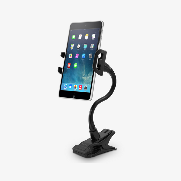 Tablet Holder Clamp – Flexible Universal iPad Kindle Mount Macally