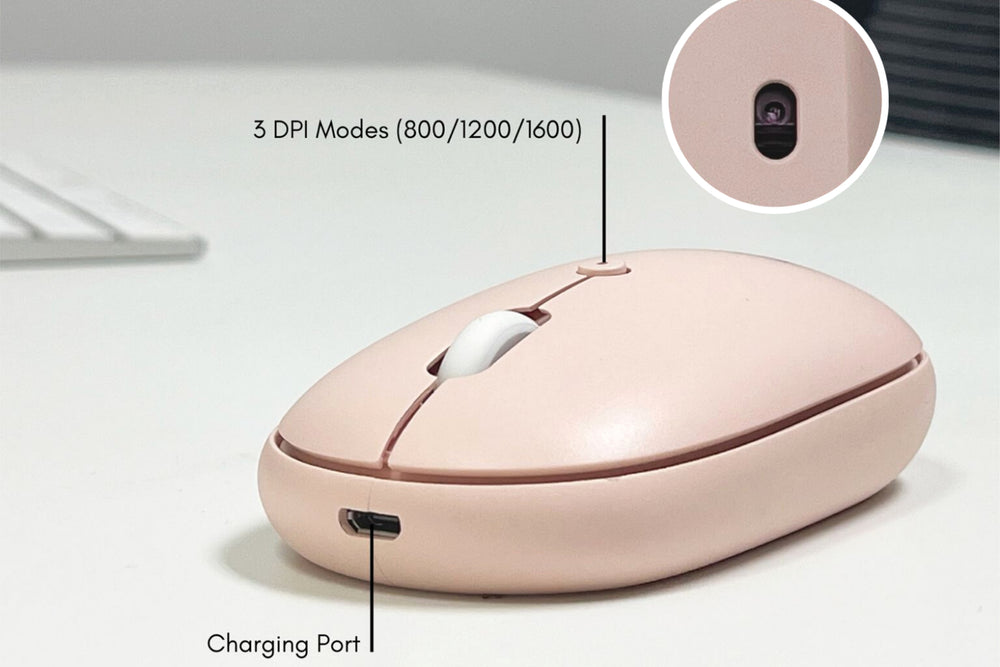 Wireless Mouse for Mac | Quiet Click - Work in Peace, Rechargeable ...