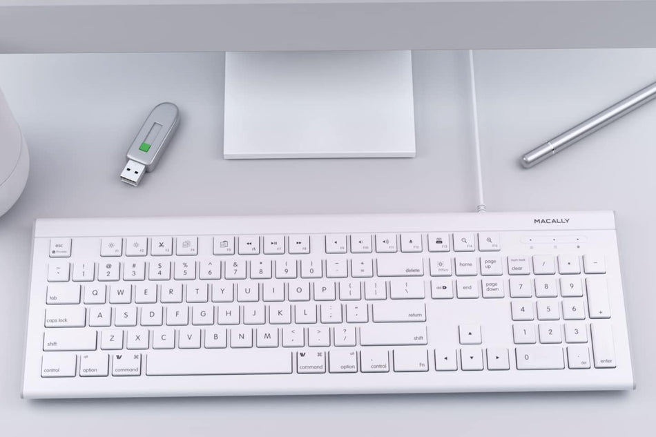 Wired Keyboard for Mac | Designated Media / Shortcut Keys, Full Size ...