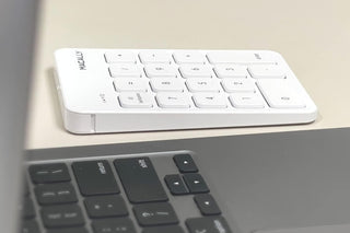 Macally's USB C Numeric Keypad - Wireless and Rechargeable, 18-Key Layout