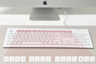 Resilient Macally USB C Keyboard - Wired, Spill-Resistant Design with Full Key Layout 