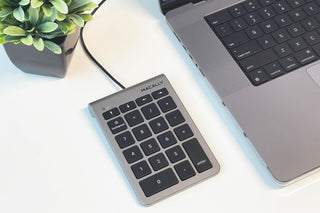 Macally Wired USB C Numeric Keypad with Arrow Keys - Slim Design 