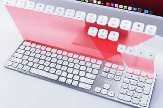 Durable USB Wired Mac Keyboard by Macally - Includes Number Pad and Additional USB Ports 