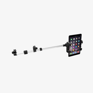 Car Tablet Holder |  Fits Any Headrest (Silver)