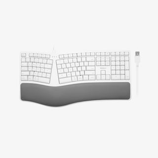 Wired Ergonomic Keyboard For Mac with Wrist Rest