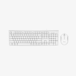 Macally USB Wired Mac Keyboard and Mouse Combo - Ergonomic with Mac Shortcuts
