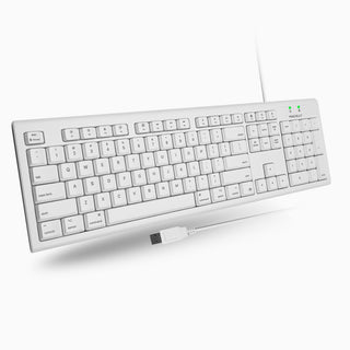 Spill Proof USB Keyboard For Mac (White)
