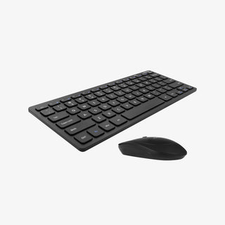 Macally Small Wireless Keyboard and Mouse Combo - 2.4G Quiet Click