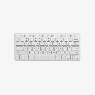 Macally 2.4G Small Wireless Keyboard - Ergonomic Compact Design on White Background