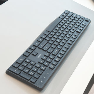 Full Size Wireless Keyboard for Windows PC (Black)