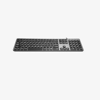 Backlit Large Print Keyboard For Mac with Dual USB A / C