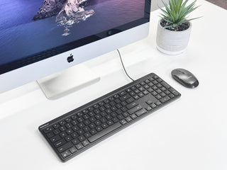 Full-Size USB Wired Keyboard / Mac Layout with Numpad | Macally