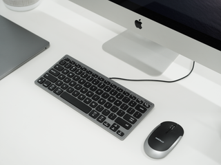 Compact Mac Keyboard with Dual Plug - Space Gray