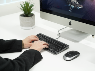 Compact Mac Keyboard with Dual Plug - Space Gray