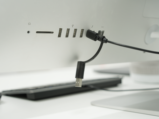 Compact Mac Keyboard with Dual Plug - Space Gray