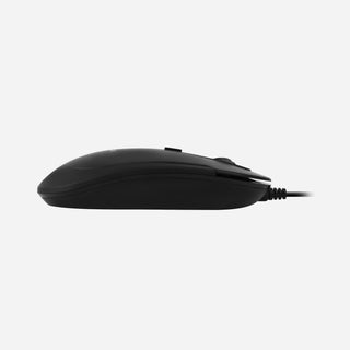 Silent USB C Mouse for Mac and PC (Black)