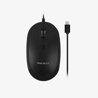 Macally USB Type C Wired Mouse - Slim Design with DPI Switch