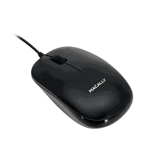 USB Wired Mouse for Mac and PC - Optical - Black