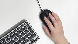 USB Wired Mouse for Mac and PC - Optical - Black