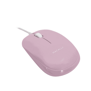 USB Wired Mouse for Mac and PC - Optical - Pink