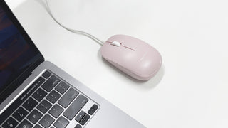 USB Wired Mouse for Mac and PC - Optical - Pink
