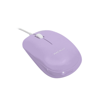 USB Wired Mouse for Mac and PC - Optical - Purple