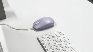 USB Wired Mouse for Mac and PC - Optical - Purple